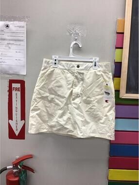 Champion women’s falda mini campus skirt 6 unbleached cotton new target